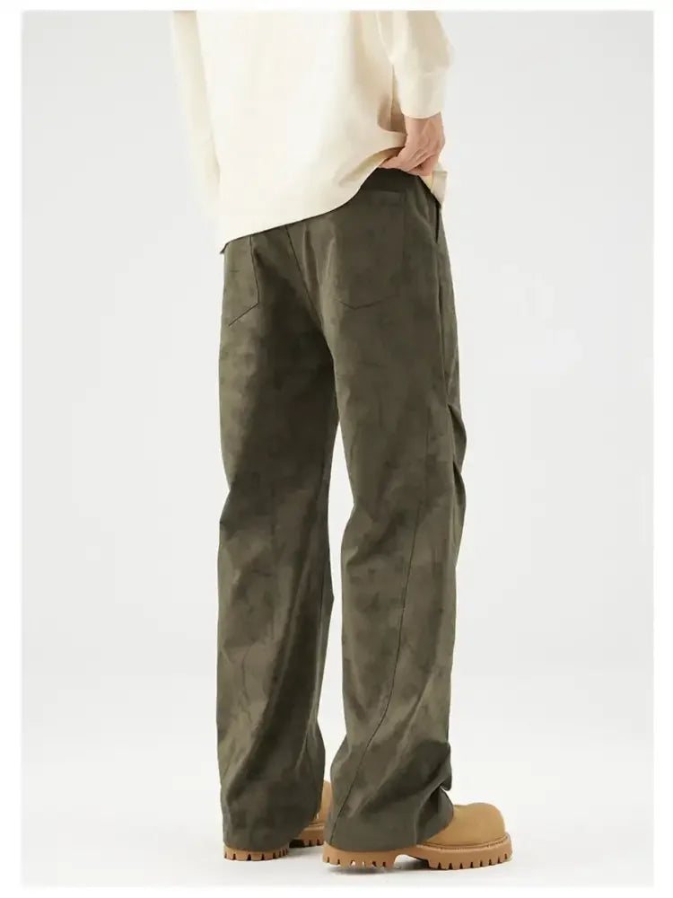 Men's Plus Size Wide Leg Pants