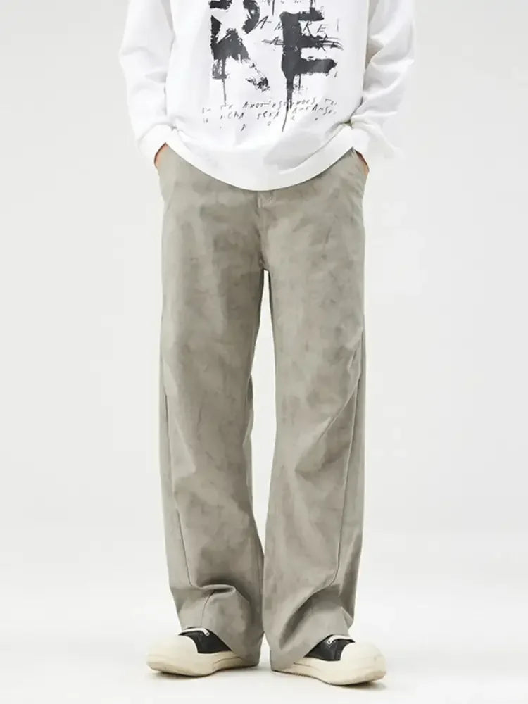 Men's Plus Size Wide Leg Pants