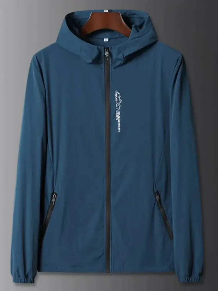 Men's Plus Size Zip Up Long Sleeve Hooded Jacket - Update AvenueMen's OuterwearTrendsi100400354682377100400354682377Men's Plus Size Zip Up Long Sleeve Hooded JacketBlue