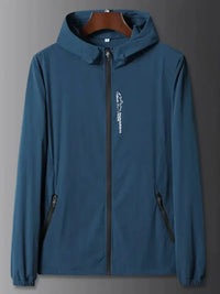 Men's Plus Size Zip Up Long Sleeve Hooded Jacket - Update AvenueMen's OuterwearTrendsi100400354682377100400354682377Men's Plus Size Zip Up Long Sleeve Hooded JacketBlue