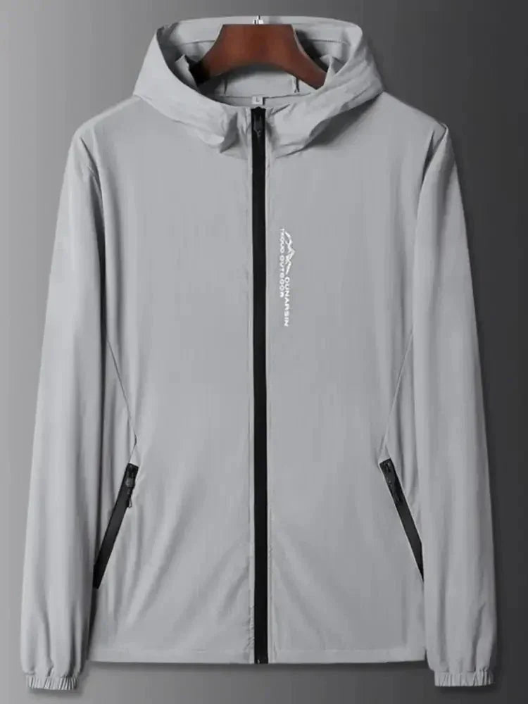 Men's Plus Size Zip Up Long Sleeve Hooded Jacket - Update AvenueMen's OuterwearTrendsi100400354685974100400354685974Men's Plus Size Zip Up Long Sleeve Hooded JacketGray