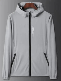 Men's Plus Size Zip Up Long Sleeve Hooded Jacket - Update AvenueMen's OuterwearTrendsi100400354685974100400354685974Men's Plus Size Zip Up Long Sleeve Hooded JacketGray