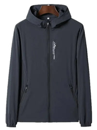 Men's Plus Size Zip Up Long Sleeve Hooded Jacket - Update AvenueMen's OuterwearTrendsi100400354687326100400354687326Men's Plus Size Zip Up Long Sleeve Hooded JacketDark Gray