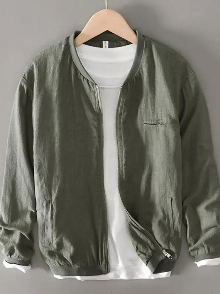 Men's Plus Size Zip Up Long Sleeve Jacket