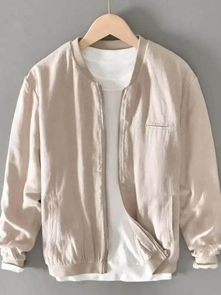 Men's Plus Size Zip Up Long Sleeve Jacket