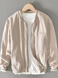 Men's Plus Size Zip Up Long Sleeve Jacket