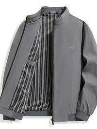 Men's Plus Size Zip Up Long Sleeve Jacket