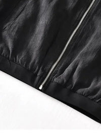 Men's Plus Size Zip Up Long Sleeve Jacket