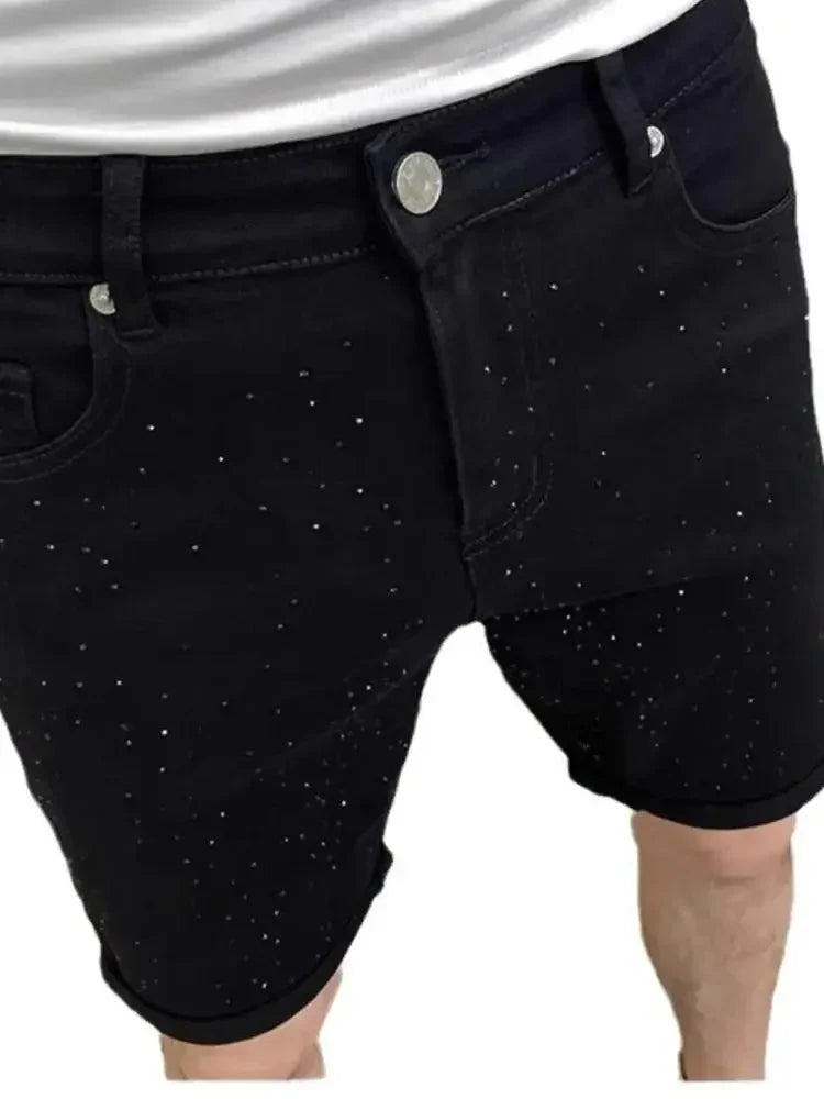 Men's Pocketed Demin Shorts - Update AvenueTrendsi100400502230611100400502230611Men's Pocketed Demin ShortsBlack