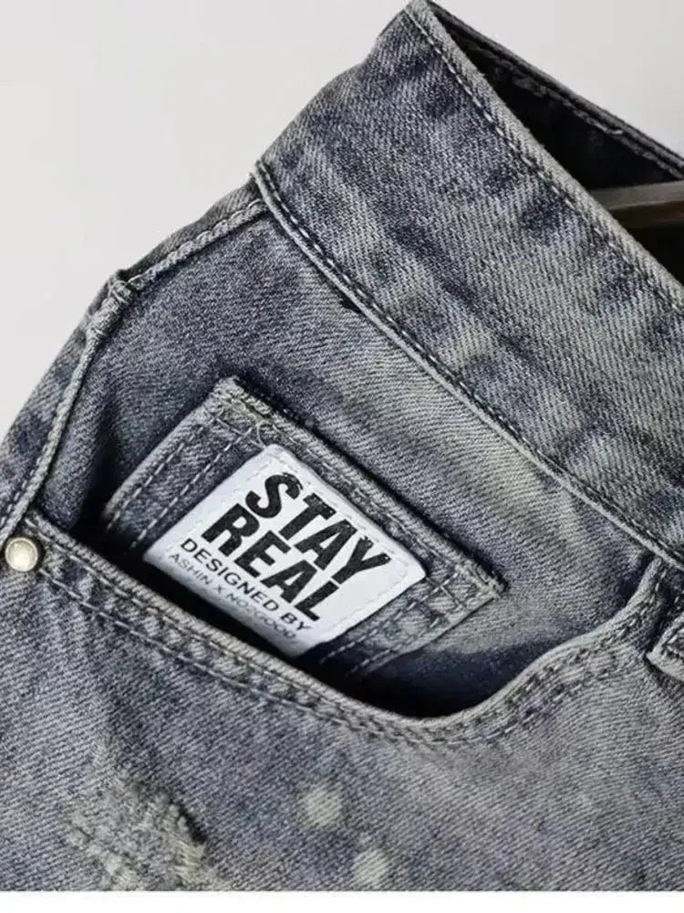 Men's Pocketed Denim Shorts - Update AvenueTrendsi100400713367057100400713367057Men's Pocketed Denim ShortsLight Gray