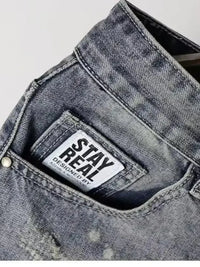 Men's Pocketed Denim Shorts - Update AvenueTrendsi100400713367057100400713367057Men's Pocketed Denim ShortsLight Gray
