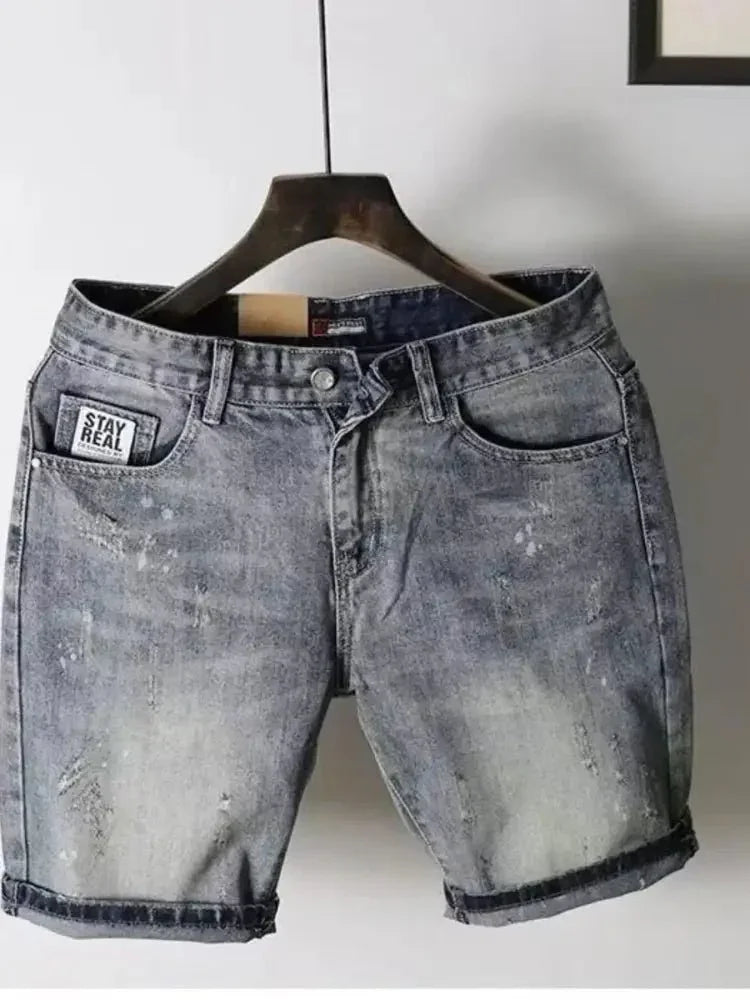 Men's Pocketed Denim Shorts - Update AvenueTrendsi100400713367057100400713367057Men's Pocketed Denim ShortsLight Gray