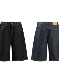 Men's Pocketed Loose Fit Denim Shorts