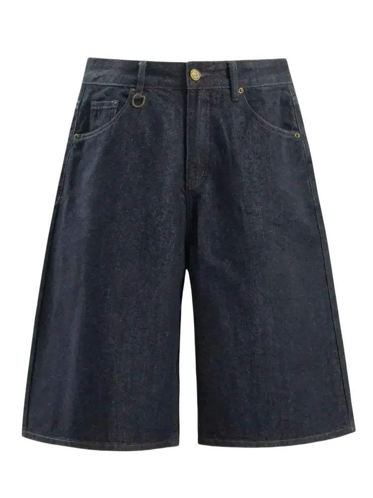 Men's Pocketed Loose Fit Denim Shorts