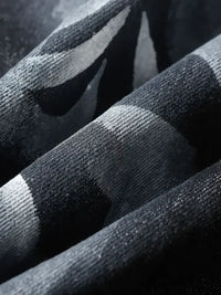 Men's Printed Wide Leg Jeans