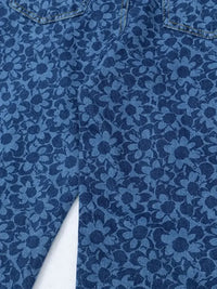 Men's Printed Wide Leg Jeans