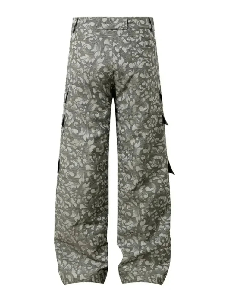 Men's Printed Wide Leg Jeans - Update AvenueTrendsi100400001217099100400001217099Men's Printed Wide Leg JeansGray