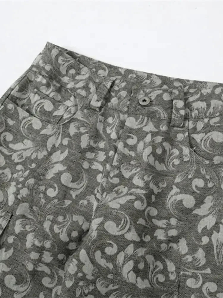 Men's Printed Wide Leg Jeans - Update AvenueTrendsi100400001217099100400001217099Men's Printed Wide Leg JeansGray