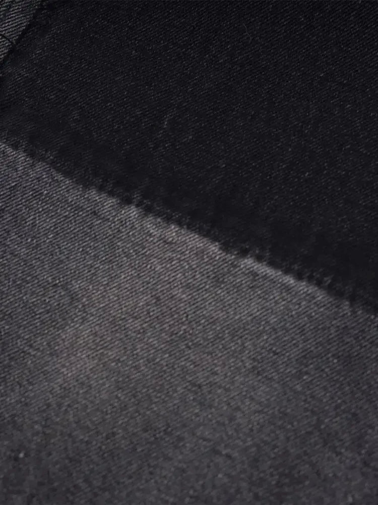 Men's Raw Hem Wide Leg Jeans