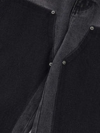 Men's Raw Hem Wide Leg Jeans