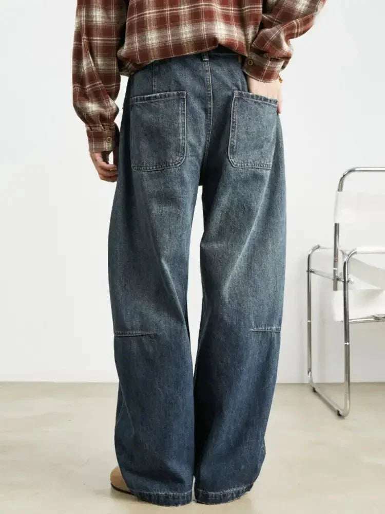 Men's Relaxed Fit Drawstring Wash Jeans - Update AvenueTrendsi100400132215377100400132215377Men's Relaxed Fit Drawstring Wash JeansBlue