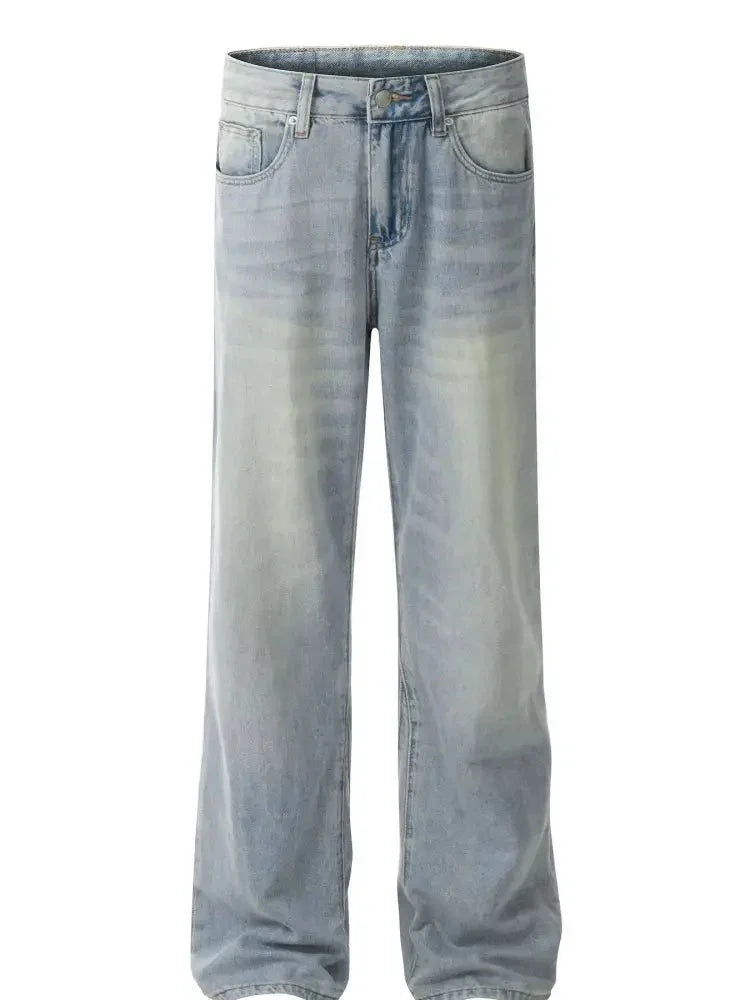 Men's Relaxed Fit Wash Wide Leg Jeans - Update AvenueTrendsi100400124116641100400124116641Men's Relaxed Fit Wash Wide Leg JeansBlue