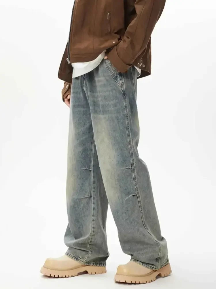 Men's Relaxed Fit Wide Leg Jeans