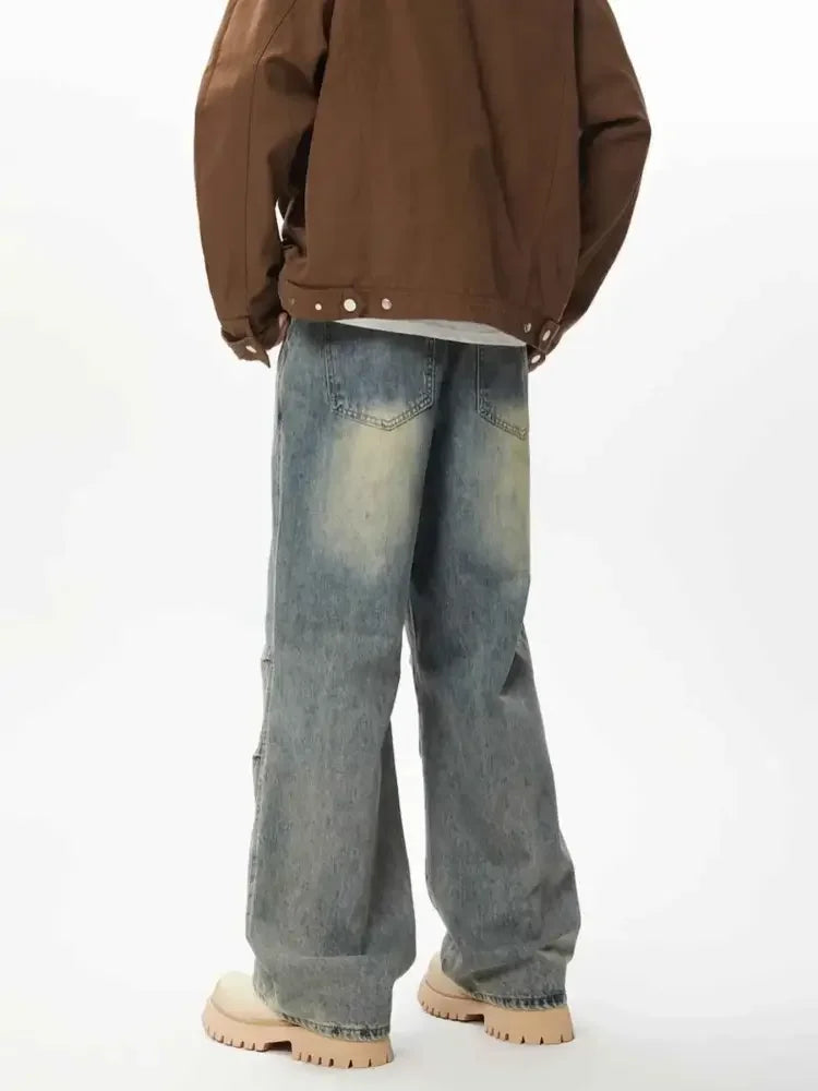 Men's Relaxed Fit Wide Leg Jeans