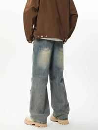 Men's Relaxed Fit Wide Leg Jeans