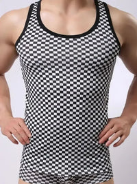 Men's Round Neck Checkered Tank - Update AvenueTrendsi1004002285927241004002285927249d159933 - 26c9 - 4cb1 - 80e3 - addef3f6e038 - MaxBlack