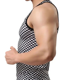 Men's Round Neck Checkered Tank - Update AvenueTrendsi100400228592724100400228592724248d800a - 4b72 - 4ea4 - ac3b - 7ecffd15366f - MaxBlack