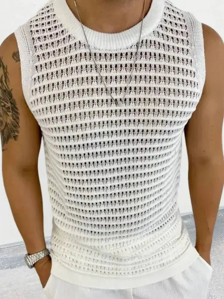 Men's Round Neck Hollow Out Sleeveless Knit Top - Update AvenueTrendsi100400736146109100400736146109c9d939ed - abcf - 45c9 - 99fa - 003ce47a34af - MaxIvory