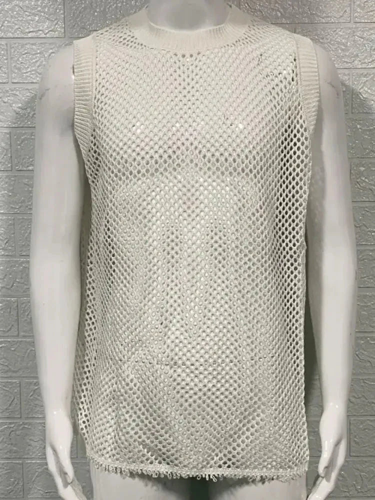 Men's Round Neck Hollow Out Sleeveless Knit Top - Update AvenueTrendsi10040091620066210040091620066202600d9b - 637a - 4a9d - 9a3d - e4b62c98d6b8 - MaxIvory
