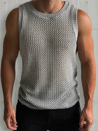 Men's Round Neck Hollow Out Sleeveless Knit Top - Update AvenueTrendsi100400916204560100400916204560c62f0353 - a07f - 4ebf - 80ca - 9c05b7faf3d0 - MaxGray