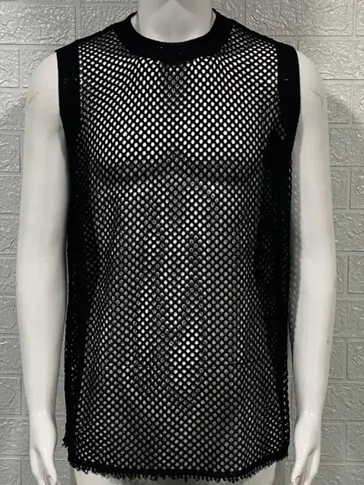 Men's Round Neck Hollow Out Sleeveless Knit Top - Update AvenueTrendsi10040091620852210040091620852215fef73b - 54ab - 44d7 - addc - cc2462b00932 - MaxBlack