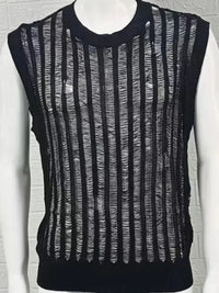Men's Round Neck Hollow Out Sleeveless Top - Update AvenueTrendsi100400504897979100400504897979ce6ba88a - de26 - 428c - 8c5c - bed497b6834f - MaxBlack