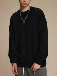 Men's Round Neck Long Sleeve T-Shirt