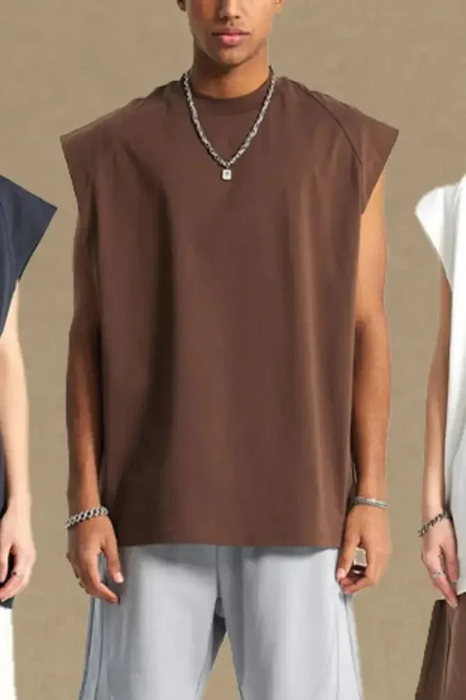 Men's Round Neck Tank - Update AvenueTrendsi100400201571390100400201571390bf25c673 - e5b1 - 45a2 - 9c94 - 421486830788 - Max - OriginBrown