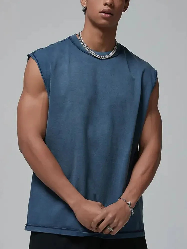 Men's Round Neck Tank - Update AvenueTrendsi1004005407890381004005407890388e037cf5 - 1e18 - 4ebc - 8faa - 16381cb9a5b1 - Max - OriginBatik Purplish Blue