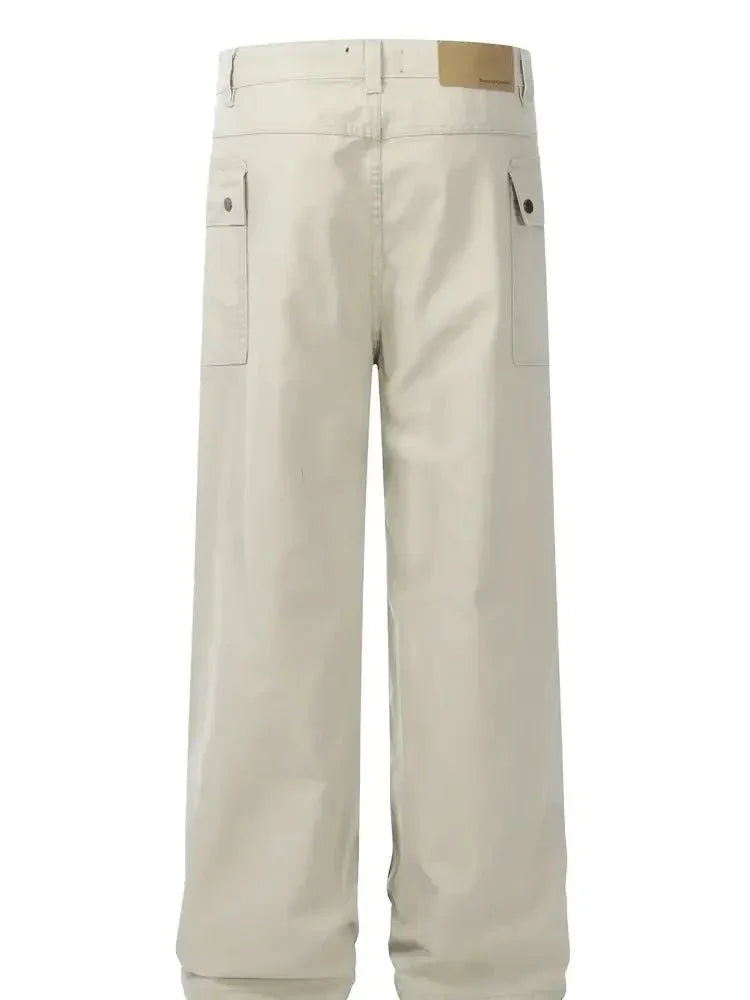 Men's Ruched Cargo Straight Jeans with Multiple Pockets - Update AvenueTrendsi100400555861215100400555861215Men's Ruched Cargo Straight Jeans with Multiple PocketsApricot