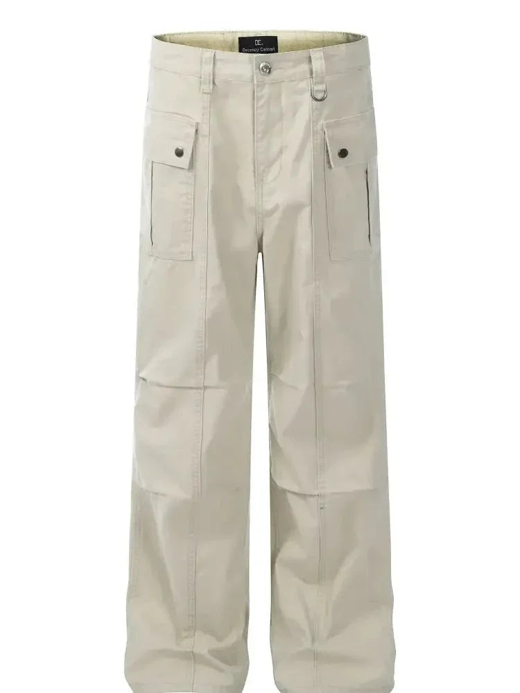 Men's Ruched Cargo Straight Jeans with Multiple Pockets - Update AvenueTrendsi100400555861215100400555861215Men's Ruched Cargo Straight Jeans with Multiple PocketsApricot