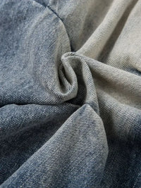 Men's Ruched Wide Leg Jeans
