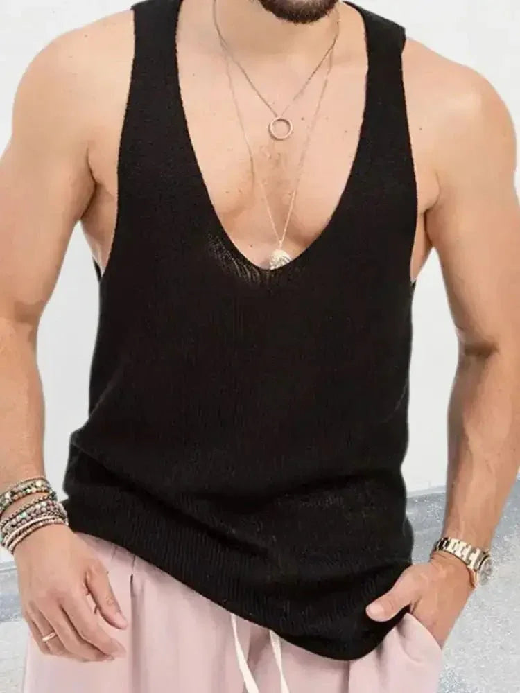 Men's Scoop Neck Knit Tank - Update AvenueTrendsi10040094672471710040094672471760fc6b89 - d0c6 - 4856 - 9ed8 - 1d57190c27a8 - MaxBlack