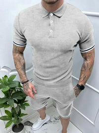 Men's Short Sleeve Polo and Shorts Set