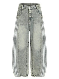 Men's Side Striped Wide Leg Jeans - Update AvenueTrendsi100400282725129100400282725129Men's Side Striped Wide Leg JeansDark Blue