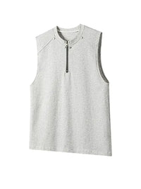 Men's Sleeveless Quarter - Zip Tank Top - Update AvenueTrendsi1004008528496781004008528496787a244acff979477683d6a09356bf5c0b - Max - OriginGray