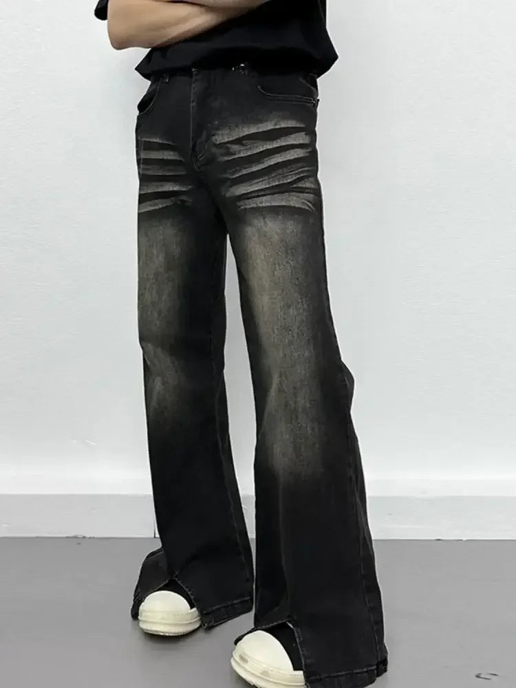 Men's Slit Flare Jeans