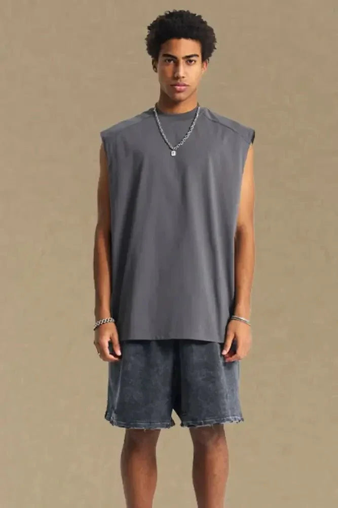 Men's Solid Color Round Neck Tank - Update AvenueTrendsi100400202076343100400202076343dd596e1e - 93e7 - 4a85 - 842e - 36f8c74ad4fe - Max - OriginDark Gray