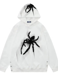 Men's Spider Graphic Oversized Hoodie with Side Button Details - Update AvenueHalloweenTrendsi1004001563503381004001563503380bf937c1b09f4d718633a4d6eff050e1 - Max - OriginWhite