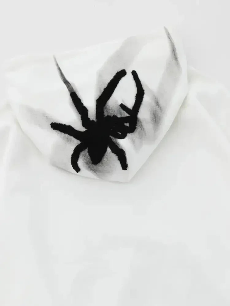 Men's Spider Graphic Oversized Hoodie with Side Button Details - Update AvenueHalloweenTrendsi1004001563503381004001563503381268f92aac4f41d791f0bced74967501 - Max - OriginWhite